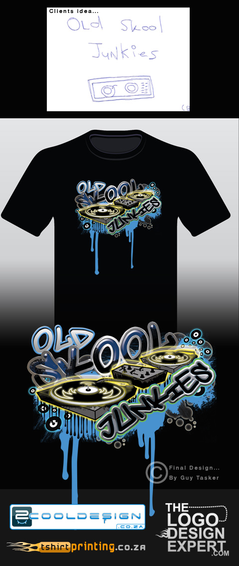 Cool DJ T-shirt design